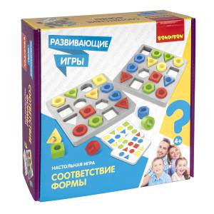 Настольная развивающая игра Bondibon «СООТВЕТСТВИЕ ФОРМЫ»