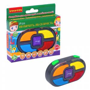 ВВ5890 Настольная семейная игра Bondibon НА ПАМЯТЬ, НА СКОРОСТЬ, BOX 10х5,5х2 см