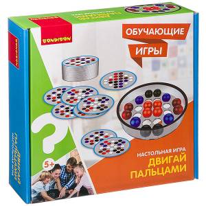 Обучающие игры Bondibon Настольная игра «ДВИГАЙ ПАЛЬЦАМИ», BOX 25