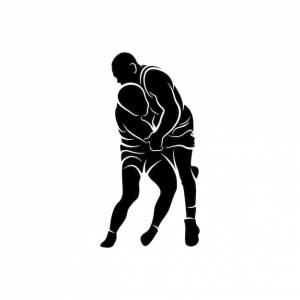 Шаблон вектора логотипа борьбы иллюстрация символ дизайн силуэта