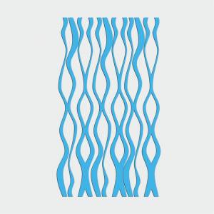 Трафарет Волны