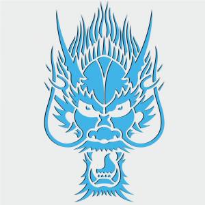 Трафарет Взгляд дракона