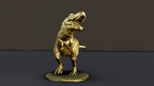 Файл STL Статуя рычащего тираннозавра T-rex・Шаблон для 3D-печати для загрузки・Cults