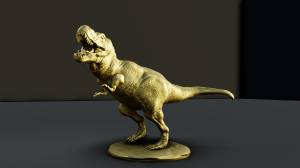 Файл STL Статуя рычащего тираннозавра T-rex・Шаблон для 3D-печати для загрузки・Cults