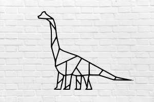 Файл STL Декорация на стену динозавр брахиозавр ・Шаблон для загрузки и 3D-печати・Cults