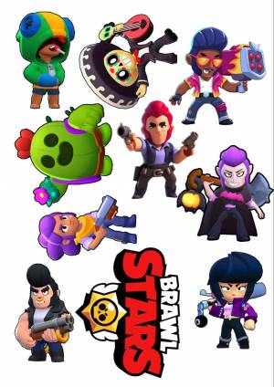 Для печати brawl stars