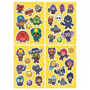 Наклейки Brawl Stars, 36 наклеек, пакет
