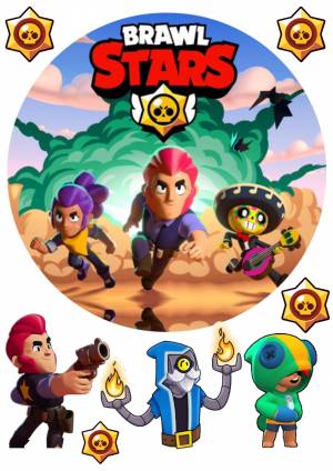 Вафельная картинка Brawl Stars 1