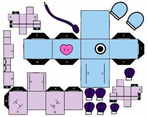 Papercraft Tata Bt21, 3