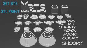 Файл STL Набор BTS