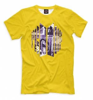 Футболка BTS логотип желтый BTS