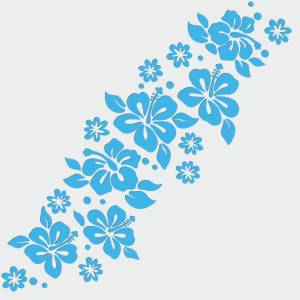 Трафарет Цветы для декора