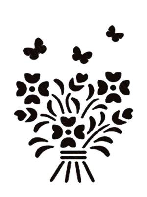 Трафареты Букета цветов