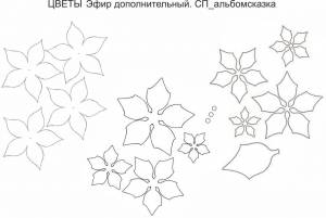 ШАБЛОНЫ цветы