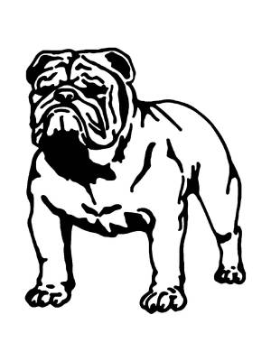 Трафареты Бульдога