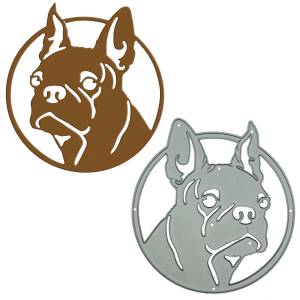 Металлические штампы в виде животных бульдога мопса собаки, режущий трафарет, клип-карта, фотоальбом, украшение, тиснение