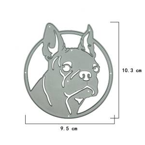 Металлические штампы в виде животных бульдога мопса собаки, режущий трафарет, клип-карта, фотоальбом, украшение, тиснение