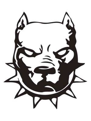 Трафареты Питбуля