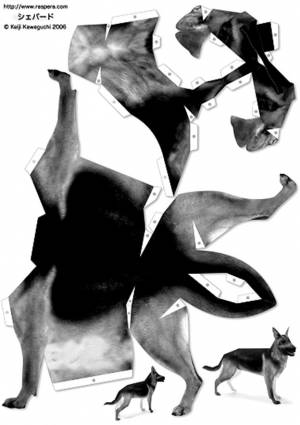 Объемная поделка собака из бумаги, как сделать на Новый год, схемы собаки?