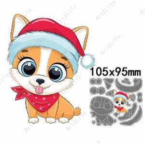 Металлические Вырубные штампы рождественские милые собаки животные Фотообои для рукоделия Скрапбукинг поделки альбом бумажные карты вырезанные формы тиснение