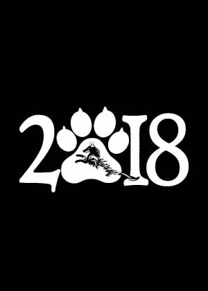 Трафареты собаки на Новый год