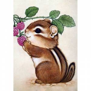 Бурундук Алмазная вышивка мозаика Гранни