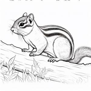 Домик бурундука в природе