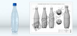 Разработка чертежей бутылок