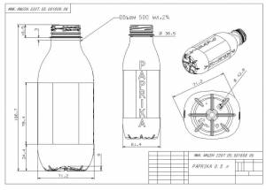 Разработка дизайна ПЭТ тары и индивидуальной пресс-формы на заказ