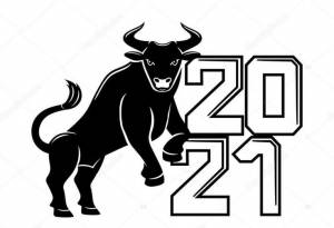 Шаблоны и трафареты Быка 2021 года