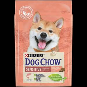 Пурина Дог Чау Adult Sensitive для собак с чувствительным пищеварением Лосось с Рисом