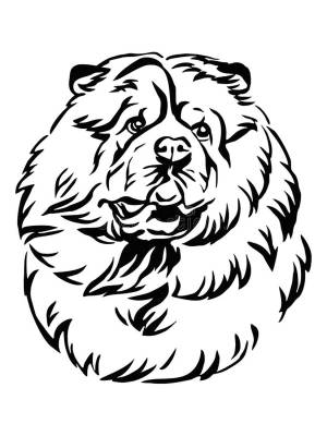 Трафареты Чау-Чау