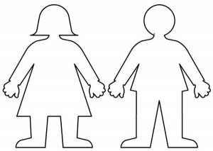 Трафареты человек для знака