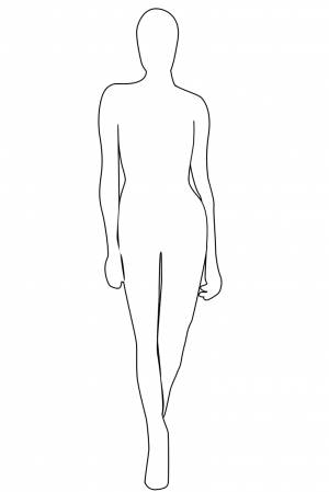 Шаблон для рисования человека