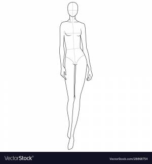 Трафарет человека в полный рост