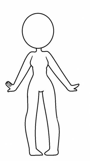Трафарет человека для рисования