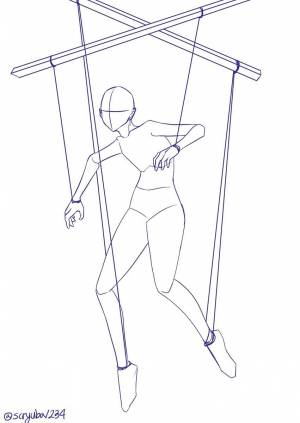 Шаблон для рисования человека