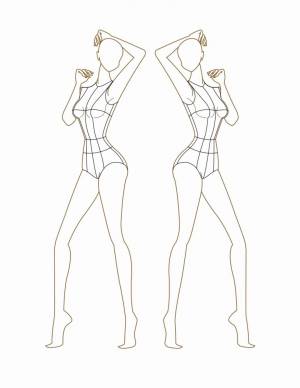 Шаблон для рисунка человека