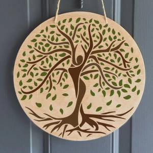 Трафареты с деревом жизни, фотообои в форме человека, рисование, трафарет, квадратный многоразовый трафарет для художественных проектов