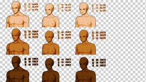 RPG Maker MV Пиксель арт Sprite Шаблон, спрайт, шаблон, человек, рука png