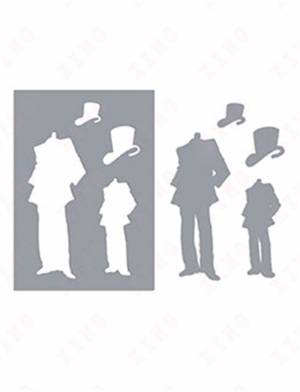 Рождественское поступление 2022, трафареты для самостоятельной сборки, картина, фото, тиснение, украшение, шаблон, маски, человек о городке, форма