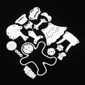 YPP ремесло Пряничный человек металлические трафареты для пресс-формы для DIY скрапбукинга