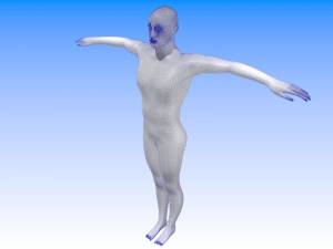 Тело человека Мужской High-Poly без текстур Шаблон по умолчанию 3D Модель $15