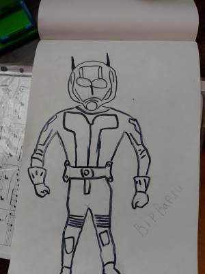 Раскраска человек муравей