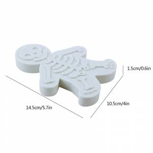 Рождественский Рисунок «Имбирный пряник» человек трафареты для нарезки печенья и штампа Скелет пресс-формы для выпечки инструмент