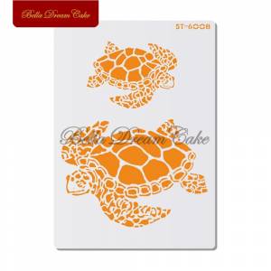 Трафареты для торта с изображением морской черепахи, настенные трафареты для краски для домашнего декора, сделай сам, скрапбукинг, фотошаблон, инструмент для торта