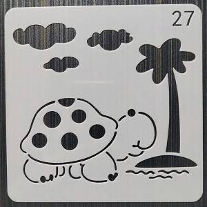 Трафареты для самостоятельного изготовления формочка черепаха раскраска для скрапбукинга мебели, тиснильный альбом, декоративные, 13 х13 см, 1 шт