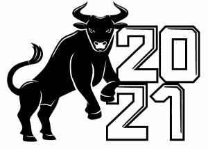 Трафареты Быка на Новый год 2021