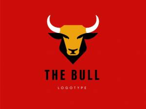 Голова быка taurus bison buffalo минимальный векторный логотип шаблон дизайна beef meat steak house ресторан