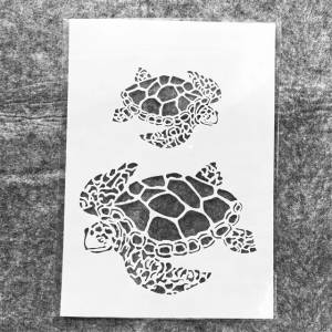 Трафареты  с двумя морскими черепашками, 29 см